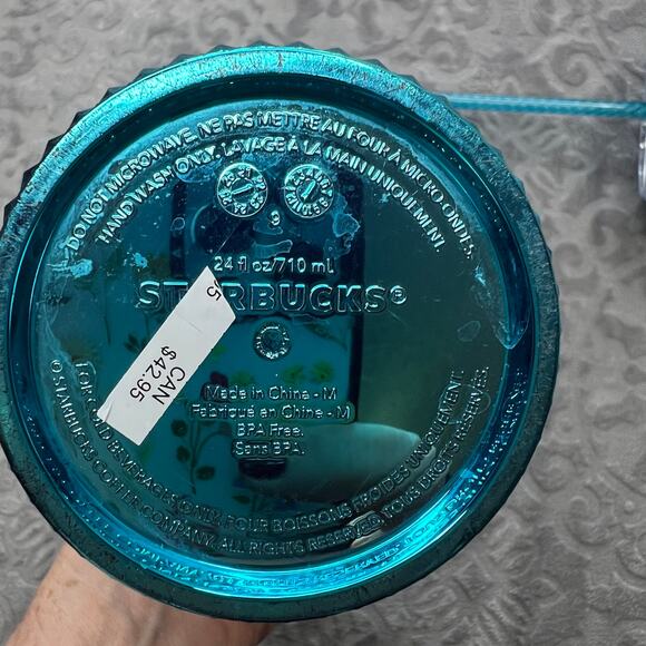 Starbucks Mermaid Teal  Tumbler 240z - Picture 6 of 6